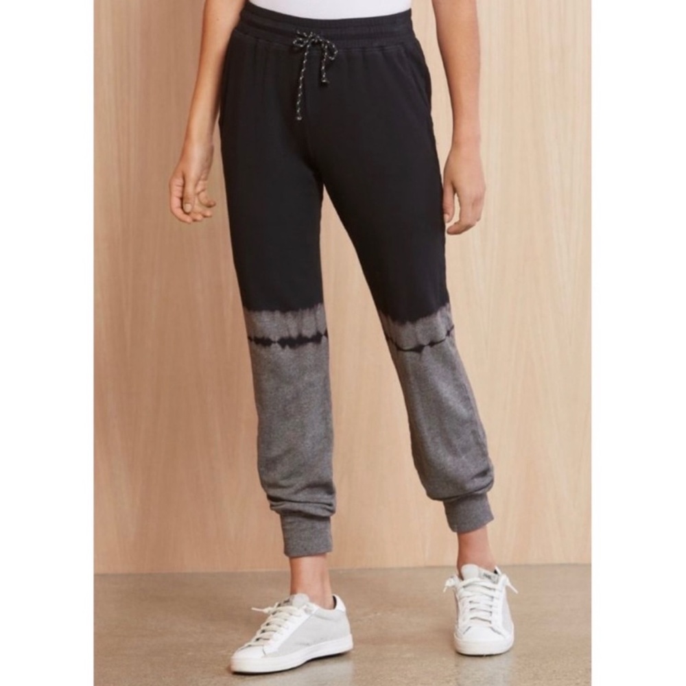 SUNDRY black and gray dip dye jogger sweatpants 0